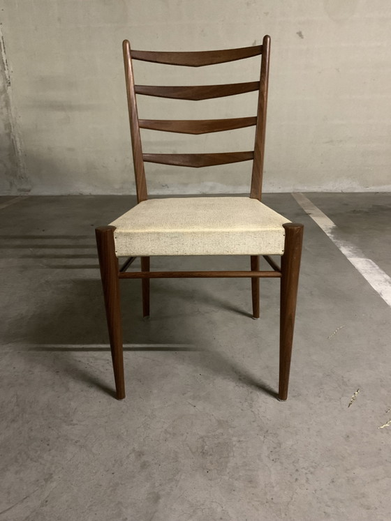 Chaise échelle 6x Design ST09 de Cees Braakman pour Pastoe 1960 – Chaises de salle à manger, Skai, Wood (photo 7 of 12)