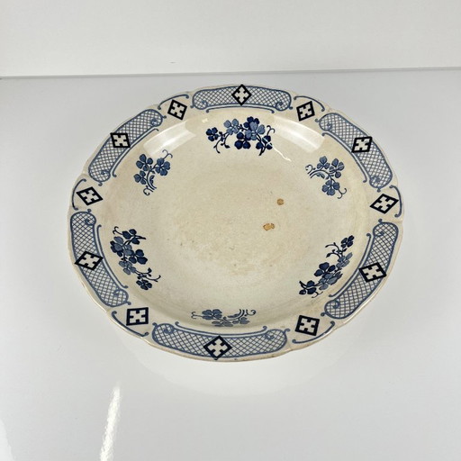 Lage Terre de Fer KG Lunéville slakom, model "Jane", blauw, 1890-1915
