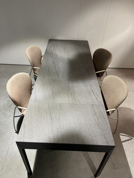 Mesa de comedor Bontempi Lava - extensible de 162x90 cm