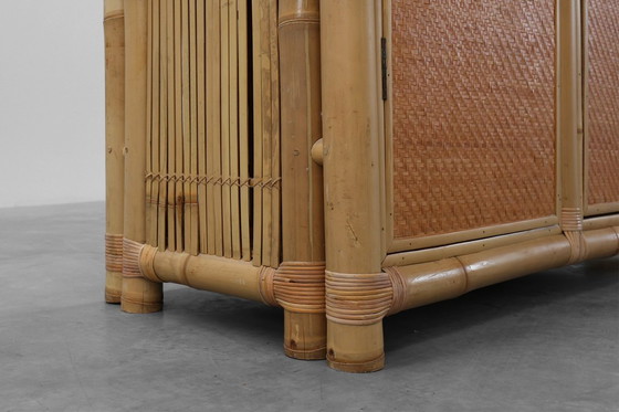 Image 1 of Armadio in bambù e rattan della metà del secolo scorso, Italia 1960 ca.