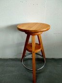 Vintage swivel stool/work stool piano stool potter's stool