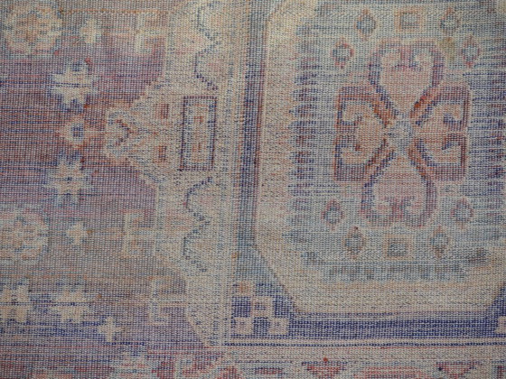 Image 1 of Kazak rug 180x150 cm vintage handmade oriental patterns ochre and burgundy