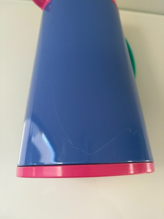 Vintage 80s colorful Memphis design thermos, Crockery, Plastic, Glass, Multi Color (photo 15 of 16)