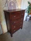 Teak chest of drawers, apothecary cabinet, filing cabinet, dimensions: 78x36cm and 105cm high.