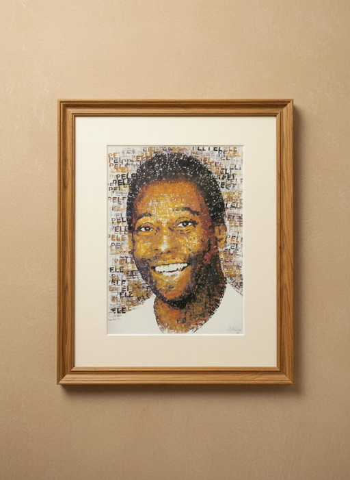 Britz, Chris - Pelé - Handsigned - Offset lithograph