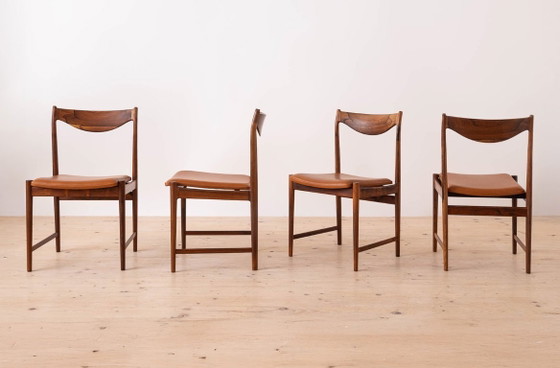 Image 1 of Torbjørn Afdal Darby eethoek met zes stoelen en uitschuifbare tafel, Noorwegen, jaren 60