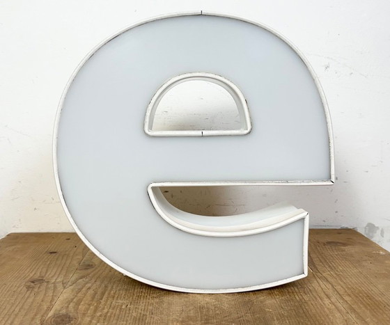 Image 1 of Vintage Illuminated Letter E , 1980s