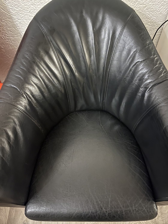 Image 1 of Leolux Sessel – Modell Shaman – modern – schwarz – Leder