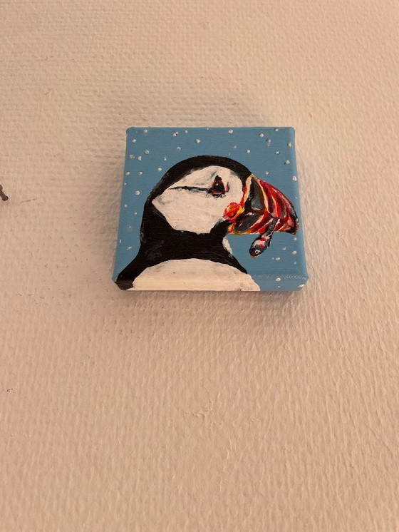 Image 1 of Portrait of a puffin