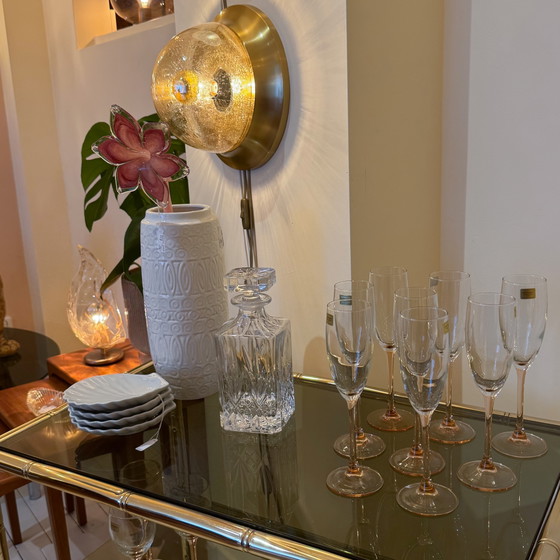 Image 1 of Luminarc flûtes met roze steel