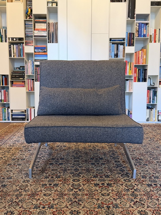Lot de 2 fauteuils design Cardini Uno / fauteuils-lits – gris – Canapés convertibles, Textile (photo 4 of 6)