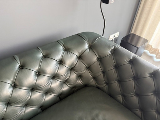 Natuzzi Italia La Scala 064, 3 places Large (242cm), Colour Green leather