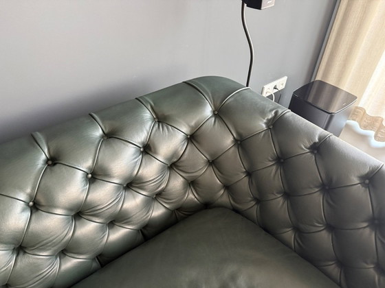 Image 1 of Natuzzi Italia La Scala 064, 3-Sitzer Large (242cm), Farbe Grünes Leder