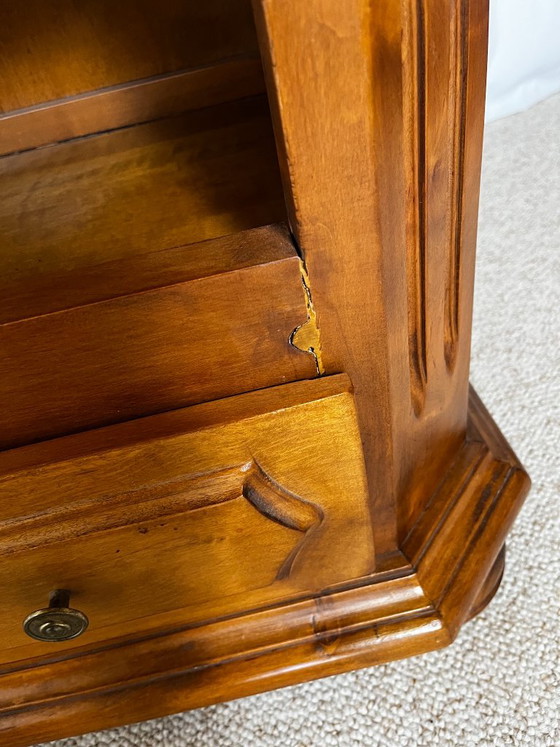 Librerie aperta in ciliegio, stile classico francese, influenza Luigi Filippo, 1950 – Legno (photo 9 of 14)