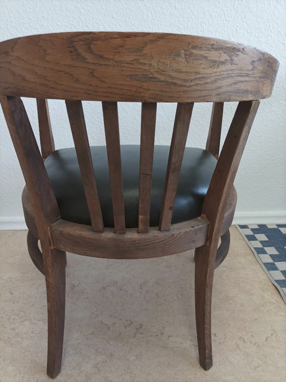 Image 1 of Silla de madera maciza de estilo Gropius/Bauhaus/Art Decó, circa 1920-1940.