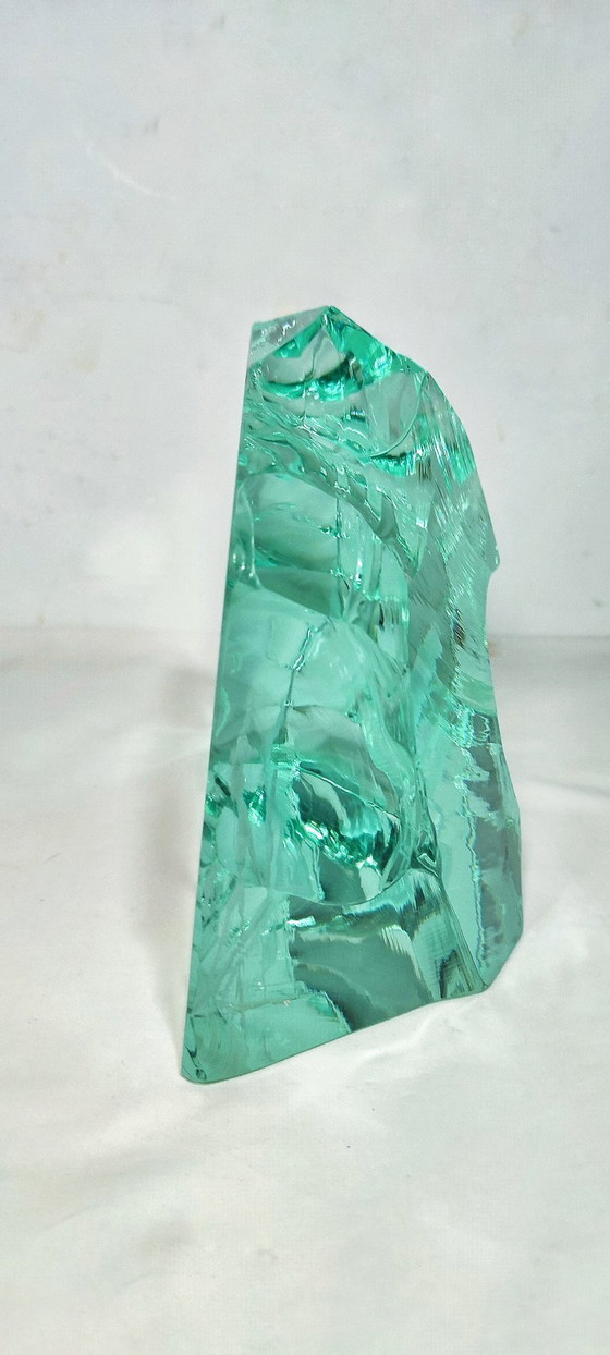 Image 1 of Kristallen sculptuur van Vicke Lindstrand voor Kosta. Zweden, jaren 1960.