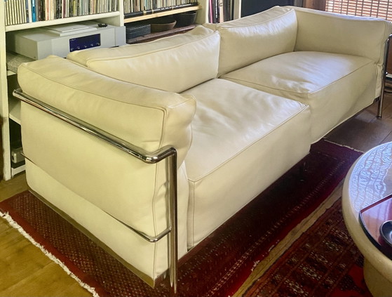 Image 1 of Paire de méridiennes style LC3 , fabrication Italienne vintage , années 80’
