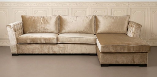 Eric Kuster style champagne corner sofa