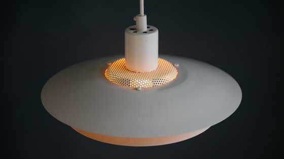 Image 1 of Deense Witte Jeka Metaltryk Viola Hanglamp