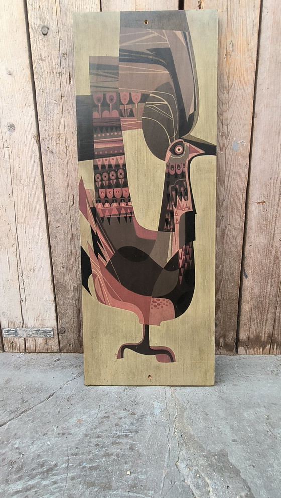 Image 1 of Dipinto di gallo su legno norvegese?