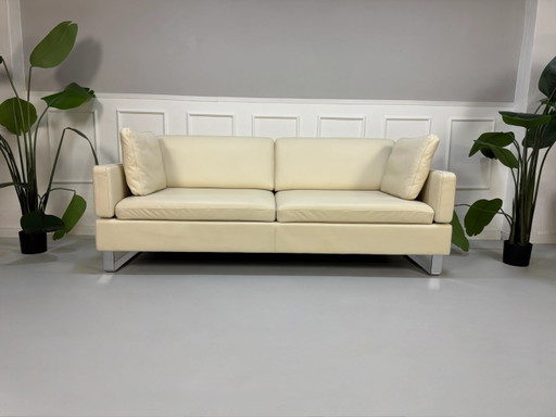 Brühl Alba Sofá de diseño Sofá Leder beige