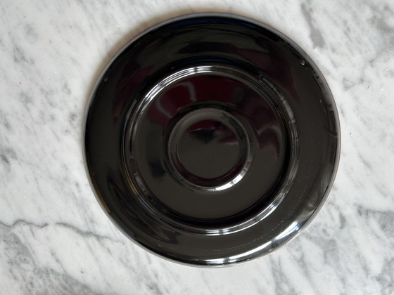 Image 1 of 5x Vintage Gebaks / Ontbijtbord Rood