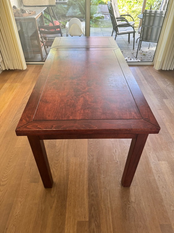 Wooden Dining Table, Brown (photo 4 of 7)