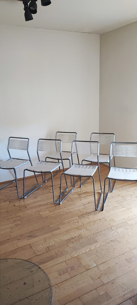 Image 1 of Sedie vintage IKEA MELKER con struttura in spaghetti
Set di 6 classici del design anni '90