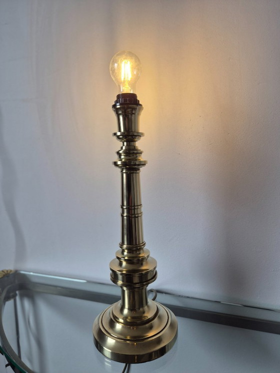 Image 1 of Vintage 1970s Lamp Art (Milano Italy) brass lamp base