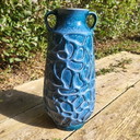 Vintage Vase « Amsterdam » Carstens Tonieshoff – West Germany – Cobalt Blue, 1972