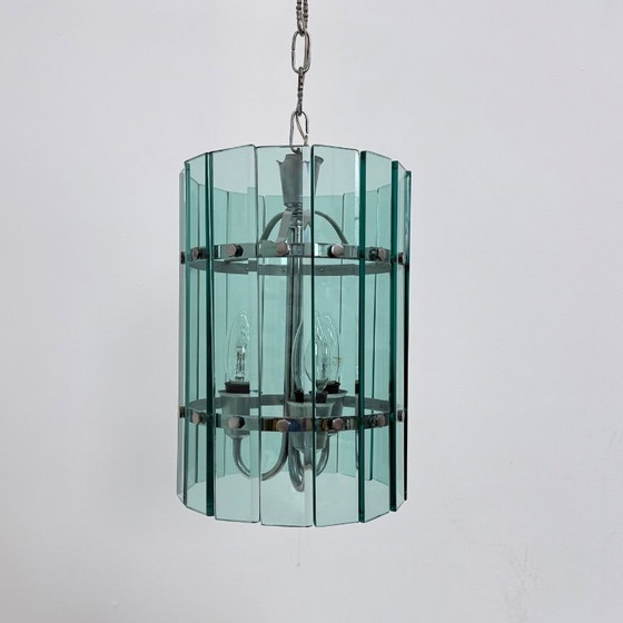 Image 1 of Mid-century Veca glass pendant lamp , 1970s , Italy