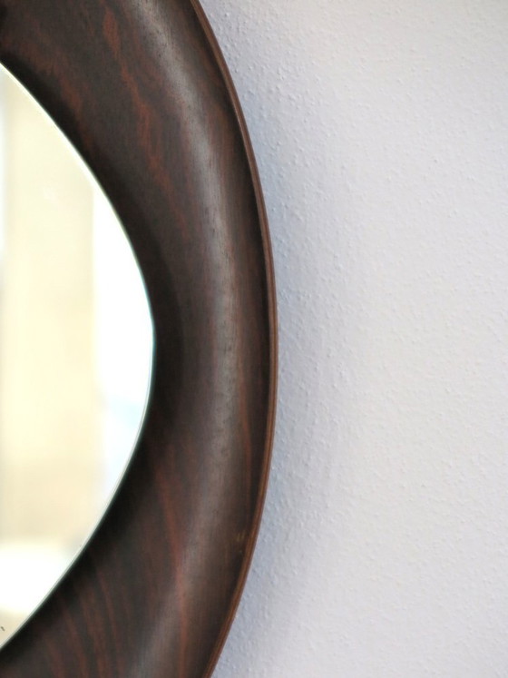 Mirror with wooden frame, Italy, 1960s – Italian Design (photo 4 of 12)