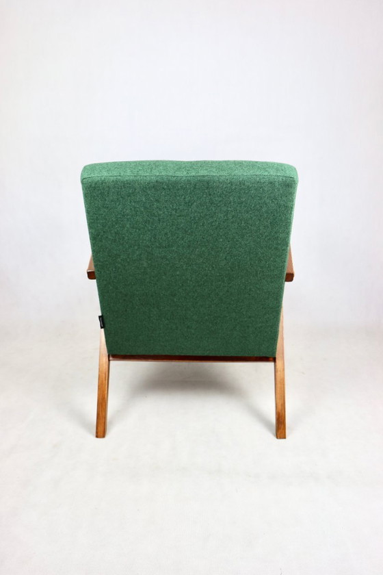 Image 1 of B-310 VAR-Sessel aus grünem Fischgrät-Tweed, 1970er Jahre