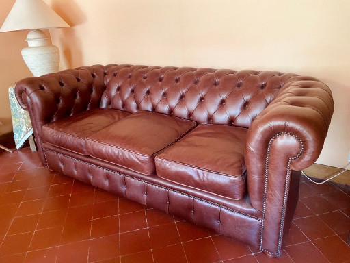 Echte Engelse Chesterfield bank 🇬🇧