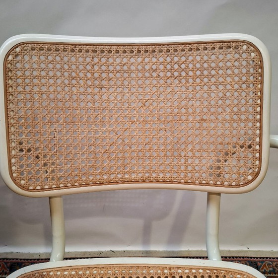 Tubular Frame Chair Cesca S64 model with armrests – Armchairs, Metal, Rattan (photo 6 of 14)