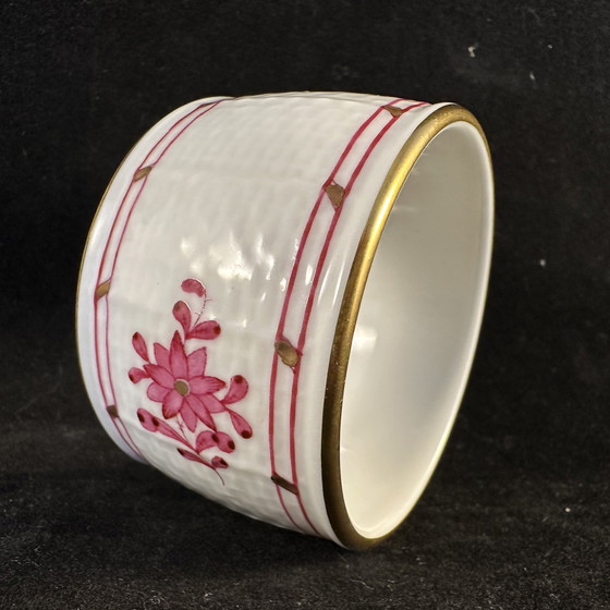 Image 1 of Juego de 3 servilleteros Herend Apponyi Rosa No. 270