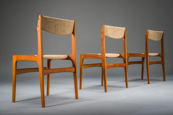 Image 1 of Teakhouten eetkamerstoelen, toegeschreven aan Erik Buch voor Anderstrup Stolefabrik, Denemarken, jaren 70, set van 3.