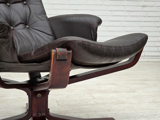 Anni '70, sedia norvegese di Sigurd Ressel, modello "Falcon". – Poltrone, Legno (photo 18 of 19)