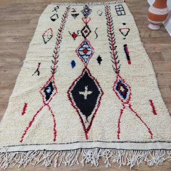 Image 1 of Beni Ouarain Rug Artisan Piece – Natural Wool Handcrafted (260 × 147 cm)