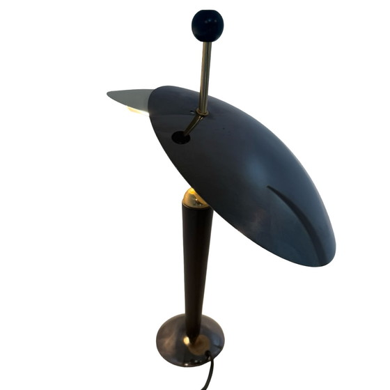 Image 1 of Herda - Memphis stijl / Postmodern ontwerp - Schijvenlamp - B-1352 - Nederlands ontwerp, gemerkt - Gunmetal Gray