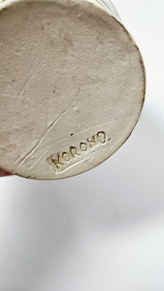 Image 1 of Ceramica tradizionale ungherese dipinta a mano | Vaso in ceramica floreale Korond Corund Transylvania | 17 cm | 6,7"