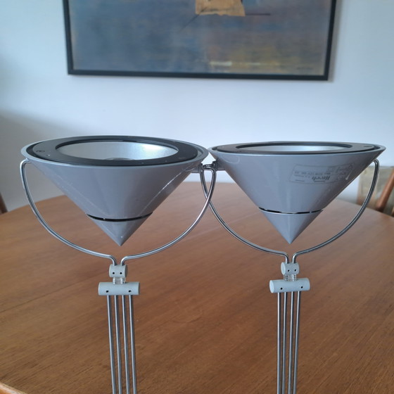 Pair Artemide Litech MIKADO Pendant Lights – F. A. Porsche – 1980s design – Ceiling lights, Metal (photo 5 of 9)