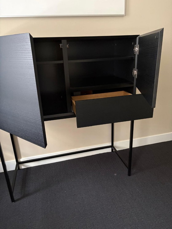 Pastoe Vision Atlas, Black Wooden Sideboard, Tall – Metal (photo 3 of 5)