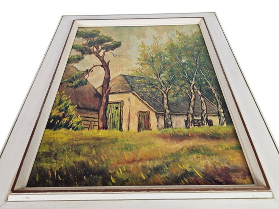 Image 1 of Landschaft – Öl auf Leinwand – W. Boomstra – 1960er Jahre