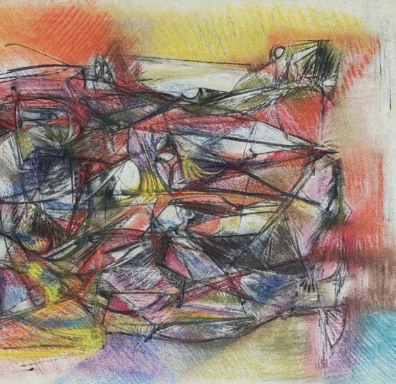 Image 1 of Schitterend werk van Silvin Bronkart (1919-1967), een belangrijk museumstuk uit 1957.