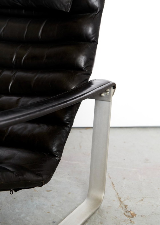 Image 1 of Fauteuil lounge et ottoman Ilmari Lappalainen « Pulkka » pour ASKO