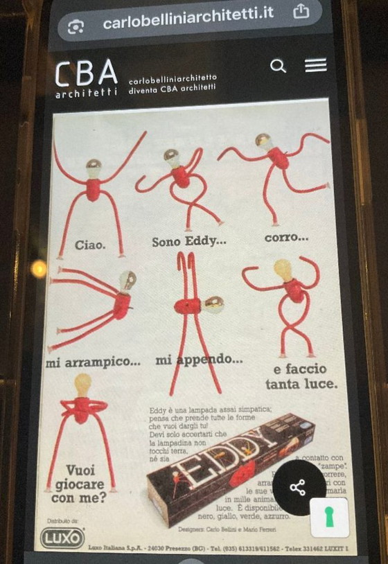 Image 1 of Lámpara Eddy Anywhere de Bellini + Ferreri para Luxo