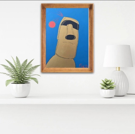 Image 1 of Acryl auf bespanntem Keilrahmen 46x33 cm.