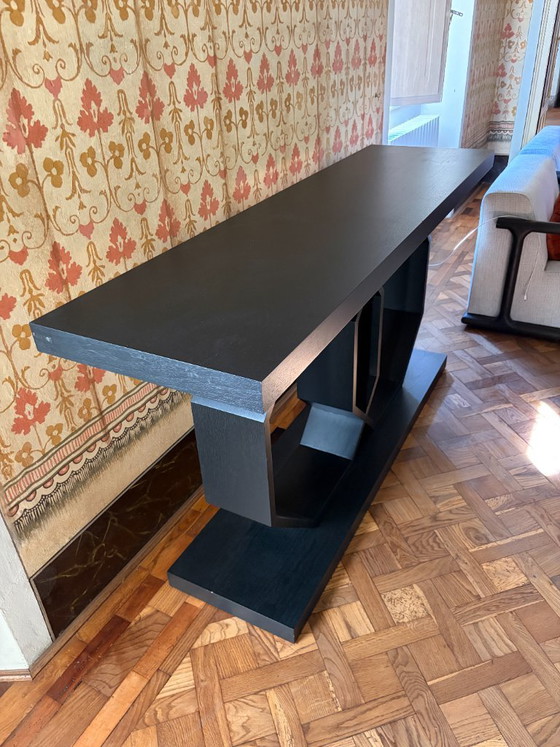 Consola de diseño D&D Italia - Base geométrica escultural – Madera (photo 2 of 5)