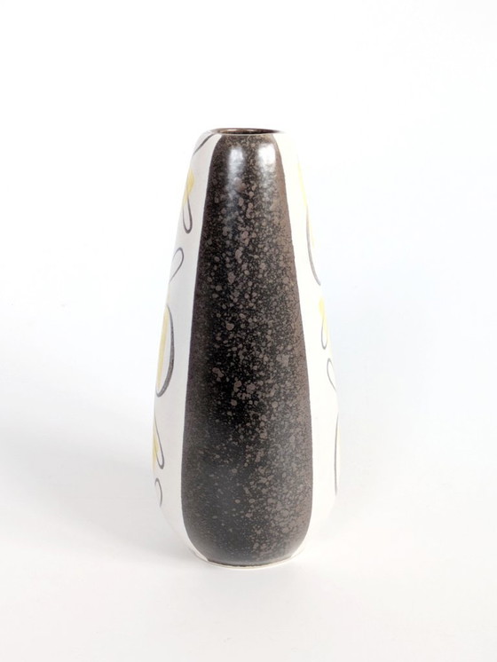 Image 1 of Midcentury West German Pottery Vase by Ursula Fesca for Wächtersbach, TURIN Decor, 1950s